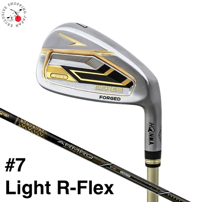 HONMA Golf BERES 09 3S 3 Star Iron #7 Light R Flex ARMRQ FX Graphite Shaft MTO - Image 1 of 4