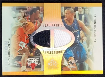 2006-07 UPPER DECK REFLECTIONS BEN GORDON / CARON BUTLER DUAL JERSEY #D/100 - Image 1 of 2