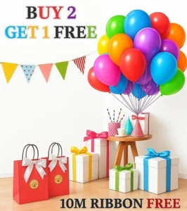 LATEX BALLOONS WHOLESALE 50-200PCS 10" & 12" FOR BIRTHDAY WEDDING PARTY DECOR UK - Picture 1 of 27