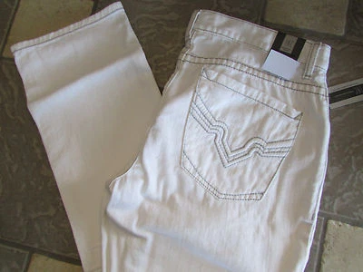 NEW INC I.N.C SLIM STRAIGHT WHITE JEANS MENS 32X32 STYLE: BERLIN  FREE SHIP - Image 1 of 4
