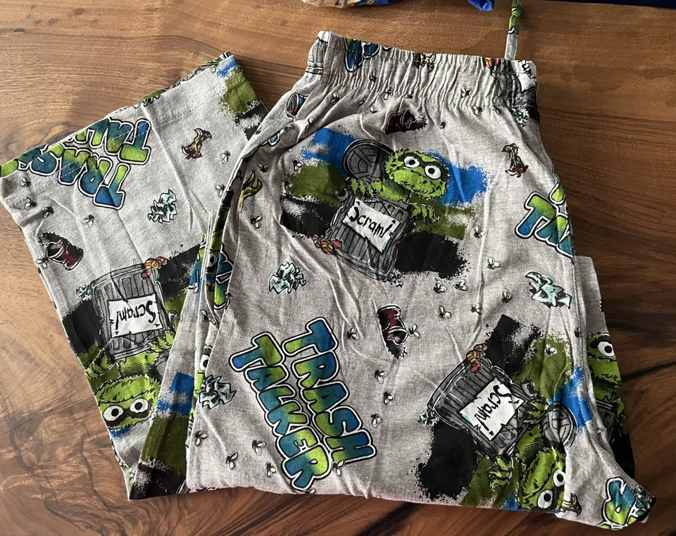 Pantalones de salón Sesame Street Oscar The Grouch Trash Talker para hombre nuevos sin etiquetas envío gratuito Foto 1 de 2