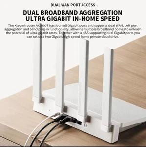 WIFI Extender AX3000T Wi-Fi 6 Router | Dual-Band 2976Mbps | Gigabit Ports | - Bild 1 von 5