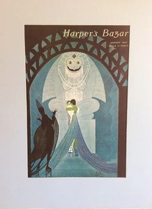 Very Rare Erte Harpers Bazar Bazaar Lovers And Idol Giclee Print 1975 - Picture 1 of 8