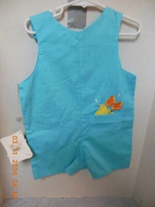 Baby clothes 3T/Picture me /Sleeveless/ Blue with Duck front & Back. - Picture 1 of 6