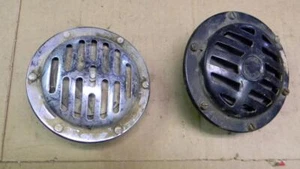 PAIR USED BMW 12 VOLT HORNS FOR PARTS OR REPAIR - Picture 1 of 1