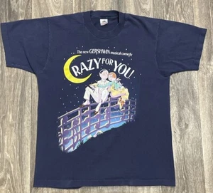 VTG 1992 Crazy For You Broadway Musical Single Stitch T-Shirt George Gershwin L - Picture 1 of 5