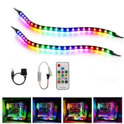 WS2811 Led Strip Light Kit RGB Gaming Addressable RGBIC Mid Tower PC Case Gamer - Image 1 of 4