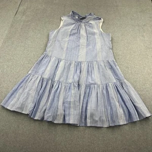 Vestido para mujer Calvin Klein 14 azul a rayas cabaña playa náutico sin mangas - Imagen 1 de 8