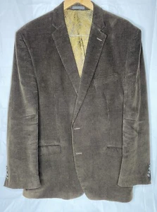 Ralph Lauren Chaps Blazer Jacket Mens 48L Brown Corduroy EUC NO FRONT BUTTONS - Picture 1 of 16