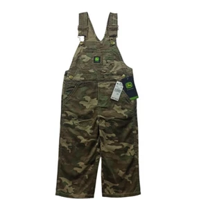 John Deere Overalls Bib Jeans Dungarees Coveralls Size: 3T/3N/3B Camo Forest NEW - Picture 1 of 15