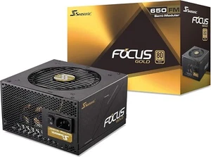 Seasonic FOCUS GM-650, SSR-650FM 650W 80+ Gold Semi-Modular ATX Power Supply - Picture 1 of 1