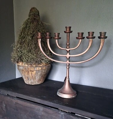 Schöner Hoffz Kerzenständer Kerzenleuchter Armleuchter Larah 7-armig Kupfer - Bild 1 von 3