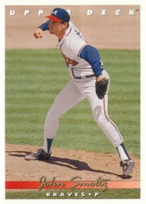 #363 ATLANTA BRAVES # JOHN SMOLTZ # CARD BASEBALL UPPER DECK 1993 - Photo 1/2