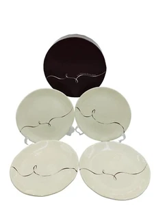 Juego de cuatro platos de postre Starbucks café chocolate llovizna remolino caja original - Imagen 1 de 5