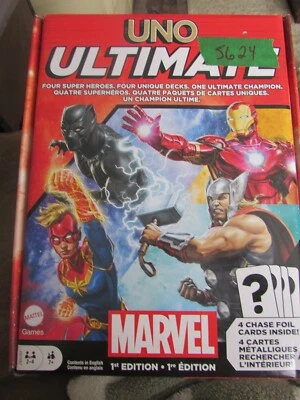 Mattel Games UNO Ultimate MARVEL 1st Edition- NEW - Image 1 of 4