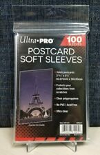 100 Ultra Pro 3" X 5" Postcard Soft Sleeves - (Holds up to 3-11/16" X 5-3/4")