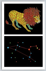 Postcard Leo the Lion Constellations Astronomy Art by Joel Izatt Astrology - Picture 1 of 1