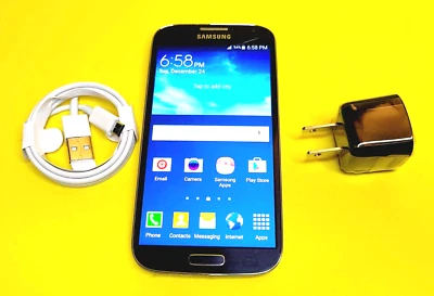 *VIEW PHOTOS* SAMSUNG SGH-I377M UNLOCKED ANDROID CELL PHONE BLACK FIDO ROGERS++ - Image 1 of 4