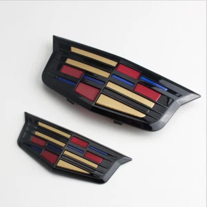 NEW Black Color Cadillac Car Front&Rear Badge Fit 15-19 Cadillac ATS XTS XT5 - Picture 1 of 7