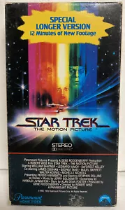 Star Trek The Motion Picture * 1980 VHS * 1983 RARE * Special Longer Version - Picture 1 of 3