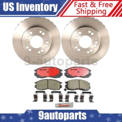 Pastilhas de freio de cerâmica rotores de freio dianteiro Brembo OE para 2000 Avenger Dodge FWD - Imagem 1 de 4