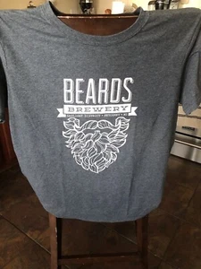 Beards Brewery T Shirt GRAY L Petoskey MI Nice - Picture 1 of 3