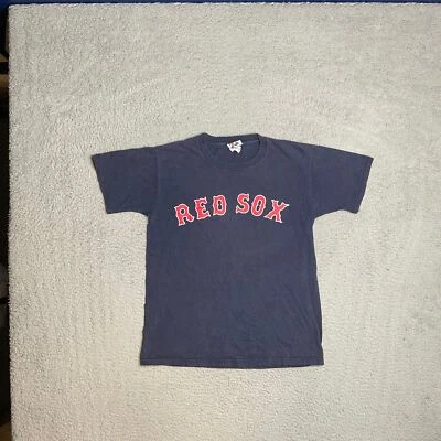 Camisa masculina Boston Red Sox MLB azul David Ortiz vintage Majestic G - Imagem 1 de 4