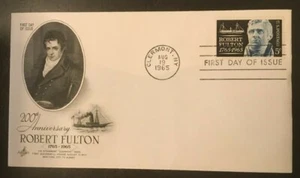 US FDC # 1270 Robert Fulton 200th Anniversary Unaddressed - Picture 1 of 1