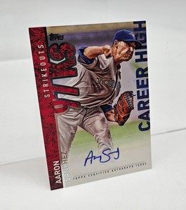 2015 Topps Career High Aaron Sanchez Auto Autograph CH-AS Topps Certified 