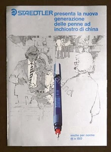 Collezionismo Pubblicità Brochure Staedtler penne ad inchostro di china disegno - Picture 1 of 3