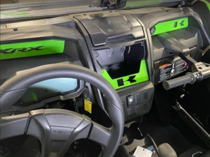 PBR Products Kawasaki KRX 1000 Cubby Dash Plate AND Dash Plates - Kawi Green - Picture 1 of 1