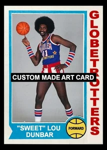 Sweet Lou Dunbar Harlem Globetrotters Custom Basketball Art Card - Picture 1 of 2