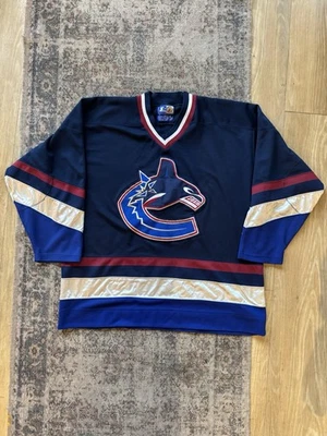 Vintage 90s Vancouver Canucks Starter NHL Hockey Orca Away Jersey - Size XXL - Image 1 of 4