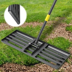 Lawn Leveling Rake, 5FT 30"x10" Level Lawn Tool with Curved Edge, Heavy Duty ... - Picture 1 of 7