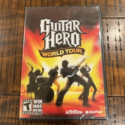 Rare Sealed Guitar Hero World Tour PC MAC Game Discs US Version DVD-ROM - Photo 1/4