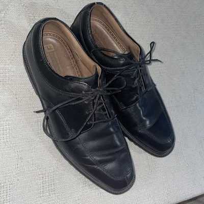 Zapatos de golf Footjoy para hombre talla 9,5 M cuero negro ropa deportiva al aire libre Foto 1 de 4