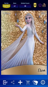 Topps Disney Collect LEGENDARY Magnificence S2 Sparkle ELSA AWARD Card 30cc - Bild 1 von 2