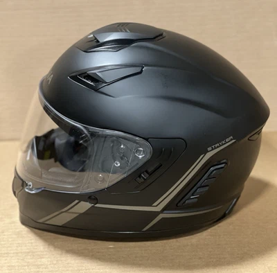 Capacete de motocicleta (médio) Sena Stryker preto fosco com Bluetooth M - Imagem 1 de 4