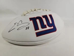 Evan Engram Autographed/Signed New York Giants Logo Football JSA Super Bowl Wins - Picture 1 of 8