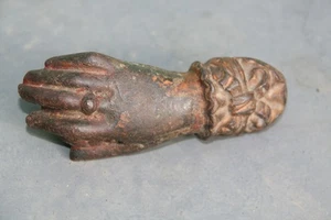 ancien heurtoir de porte en métal. - Foto 1 di 4