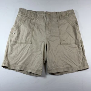 Magellan Classic Fit Shorts Women's Khaki Hiking Outdoors Size L - Picture 1 of 17