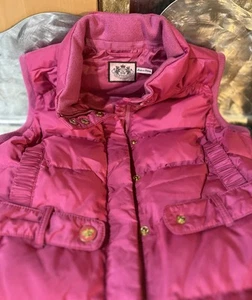 RETIRED Juicy Couture Puffer Vest w/genuine Down Feathers“y2k Girls 14 PERFECT! - Picture 1 of 20