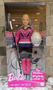 Blonde Barbie Tim Hortons Mattel 2025 PWHL Hockey Player Doll Canada NRFB Rare - Picture 1 of 3
