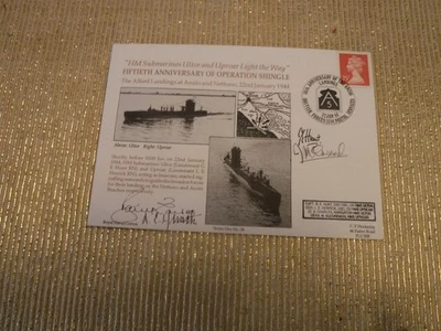 Signed Cover Operation Shingle WW2 Allied Landings at Anzio Ltd Ed 80 0f 120 - Image 1 of 3