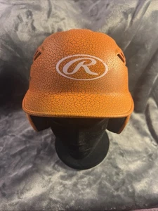 Casco da baseball Rawlings taglia 6 da 3/8 a 7 1/8 arancione crepitio spedizione gratuita - Foto 1 di 9