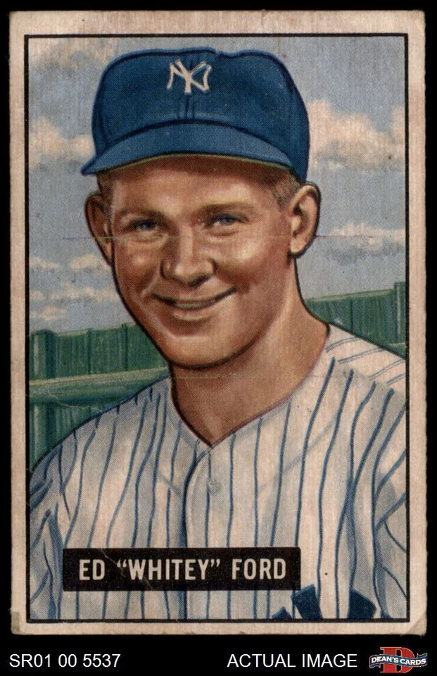 1951 Bowman #1 Whitey Ford Yankees RC HOF 1.5 - FAIR - Image 1 of 1