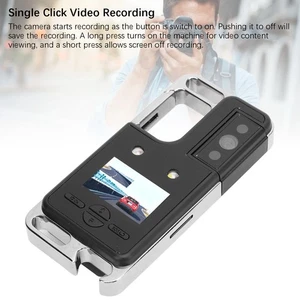 2K Camera 180° Rotatable Lens 1.14in Screen Back Clip Outdoor Cycling Video NEW - Afbeelding 1 van 12