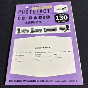 SAMS Photofact CB Radio Series Manual CB 130 July 1977 - Picture 1 of 1
