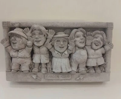 Carruth 2004 Garden Club placa colgante de pared decoración de jardín 7 3/4" Foto 1 de 4