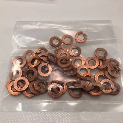 1/4" COPPER CLAD Lock Washers TELCOM GRADE (Bag of 50) NEW